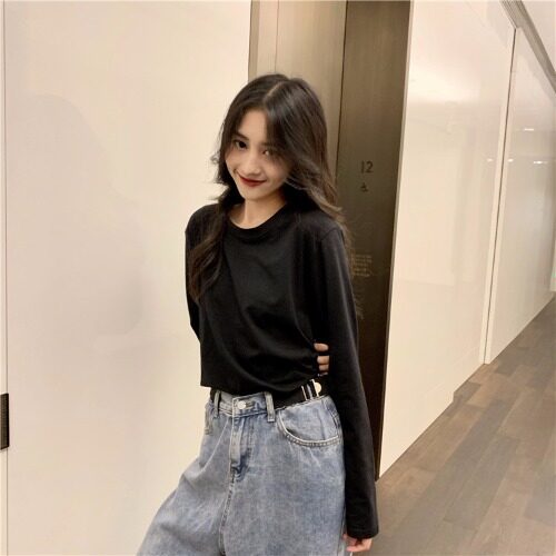 Bottoming Shirt Long Sleeve T-shirt Women''s Wear Clothes