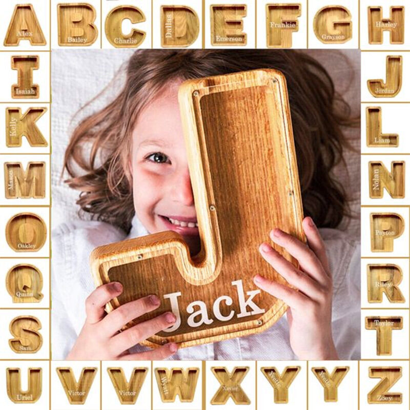 Piggy Bank Letter Shaped Money Box Large Enough