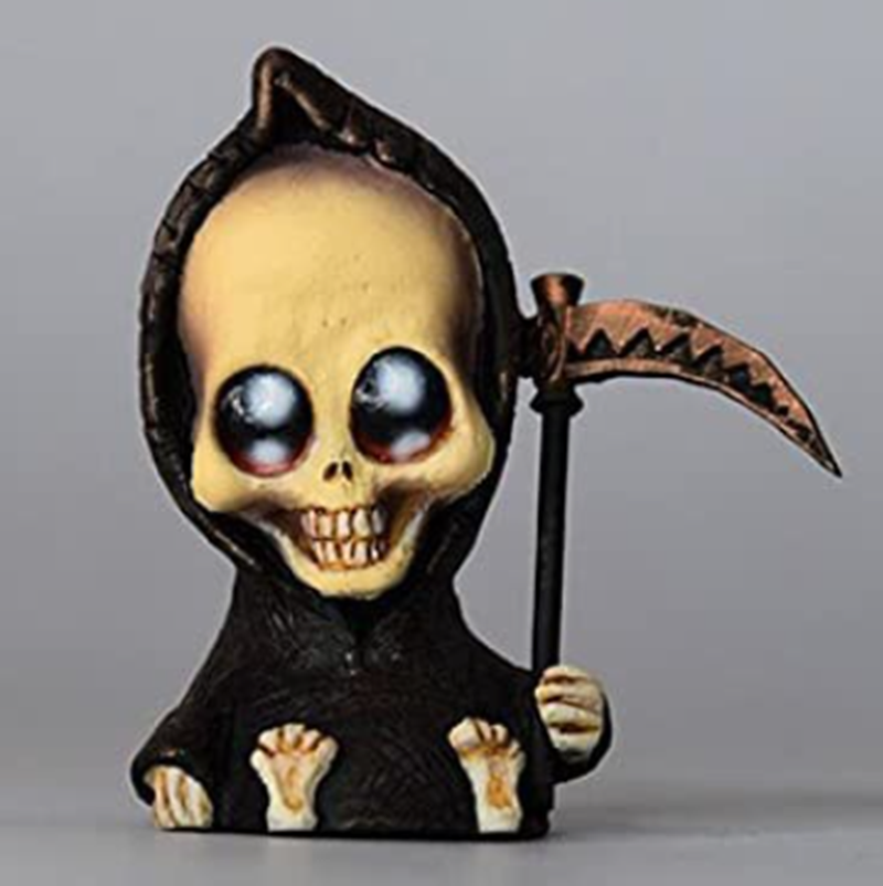 Baby Grim Reaper Ornament Gothic Death Statues Resin