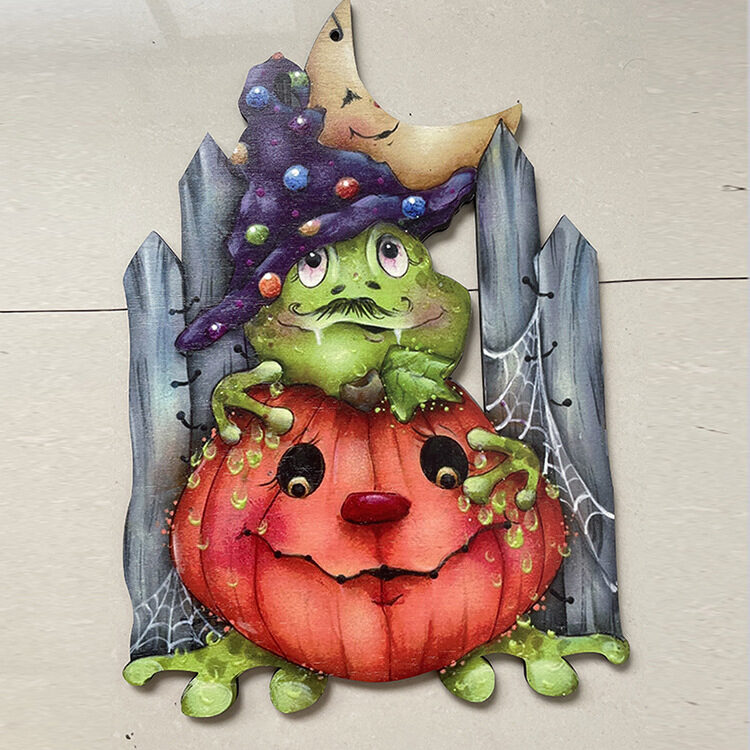 Halloween Wooden Pumpkin Decoration Listing Indoor Christmas Wine
