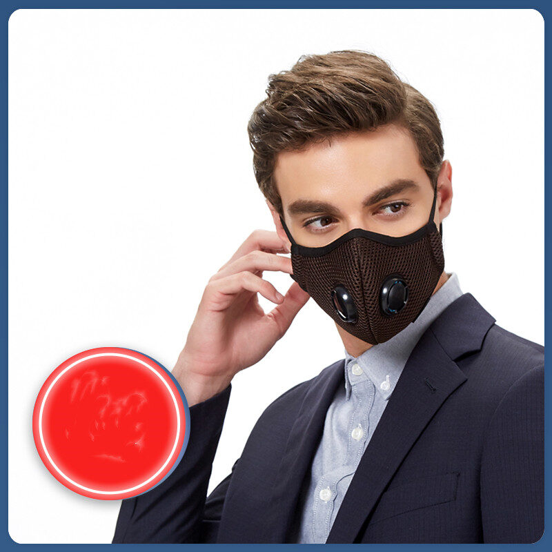 Double Breathing Valve Mask Washable And Replaceable Filter