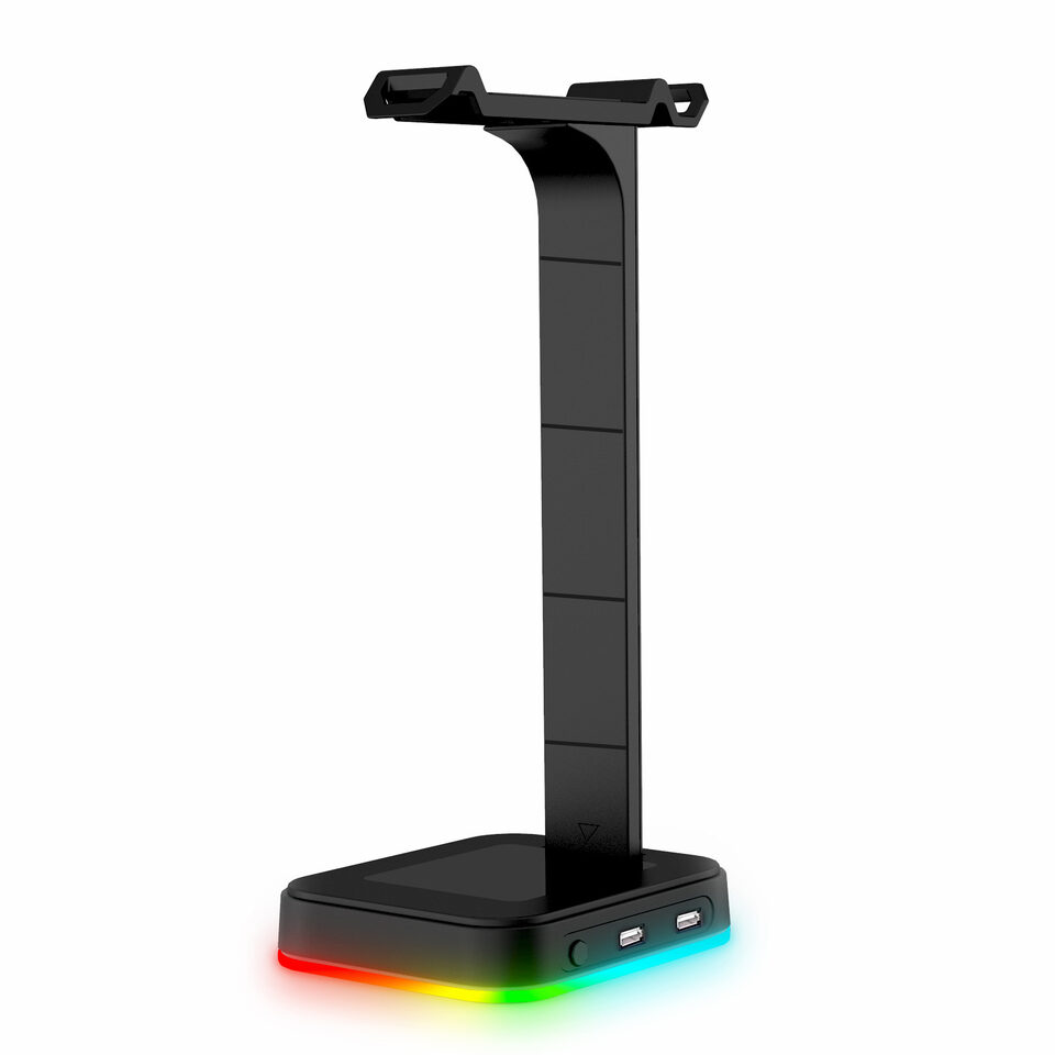 Desktop Gamer 2 In 1 RGB Headphone Stand