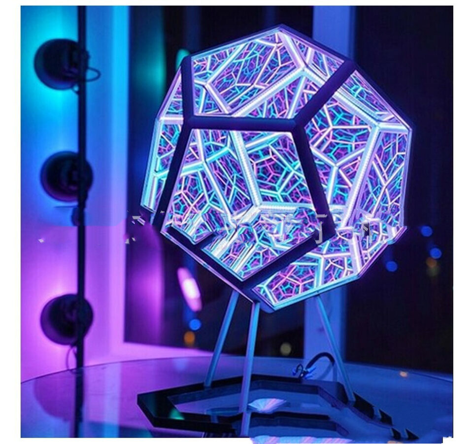 Night Light Creative And Cool Infinite Dodecahedron Color