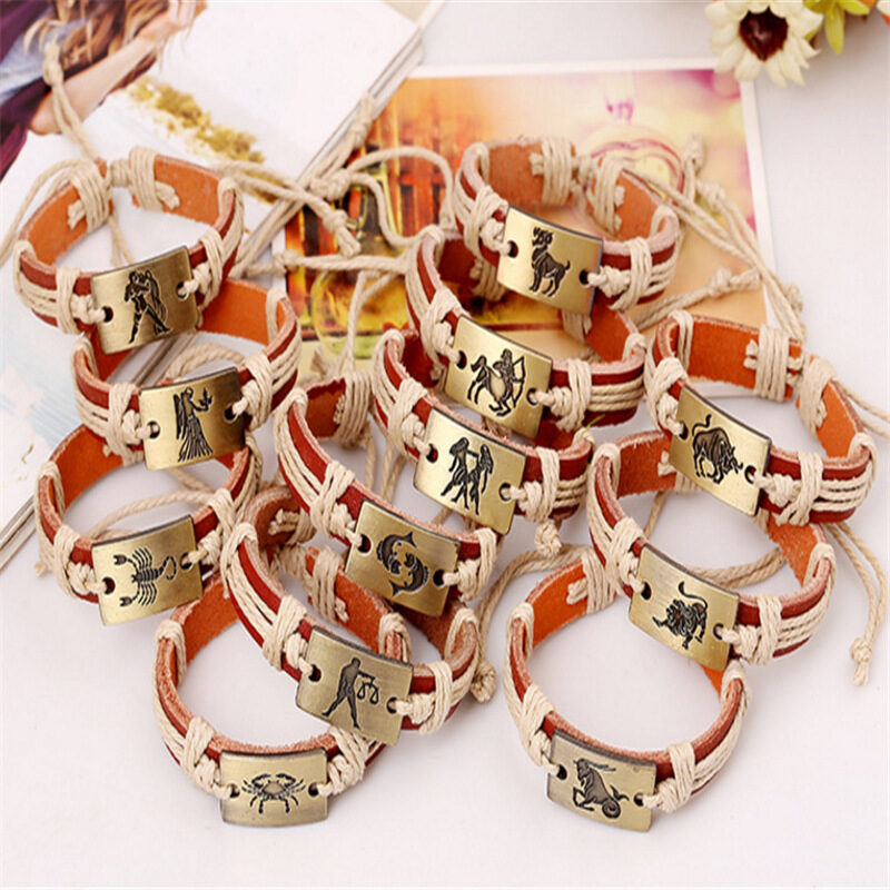 12 Constellation Alloy Bracelet Fashion Men's And Women's