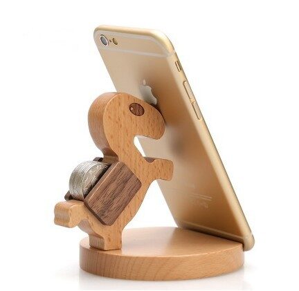 Creative Mobile Phone Toma Back With Coin Beech