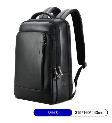 Backpack Leather Men's Business Trip First Layer Computer