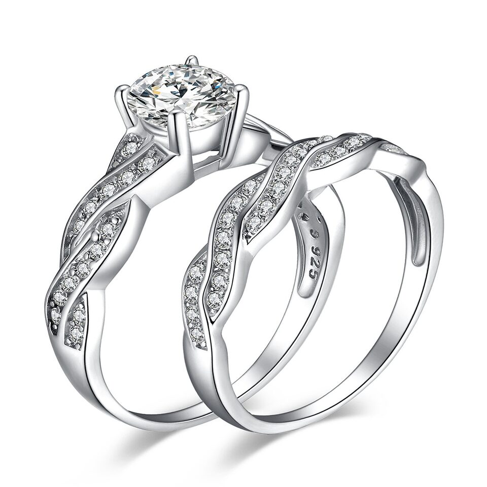 Women's Fashion Plating Couple Ring Set