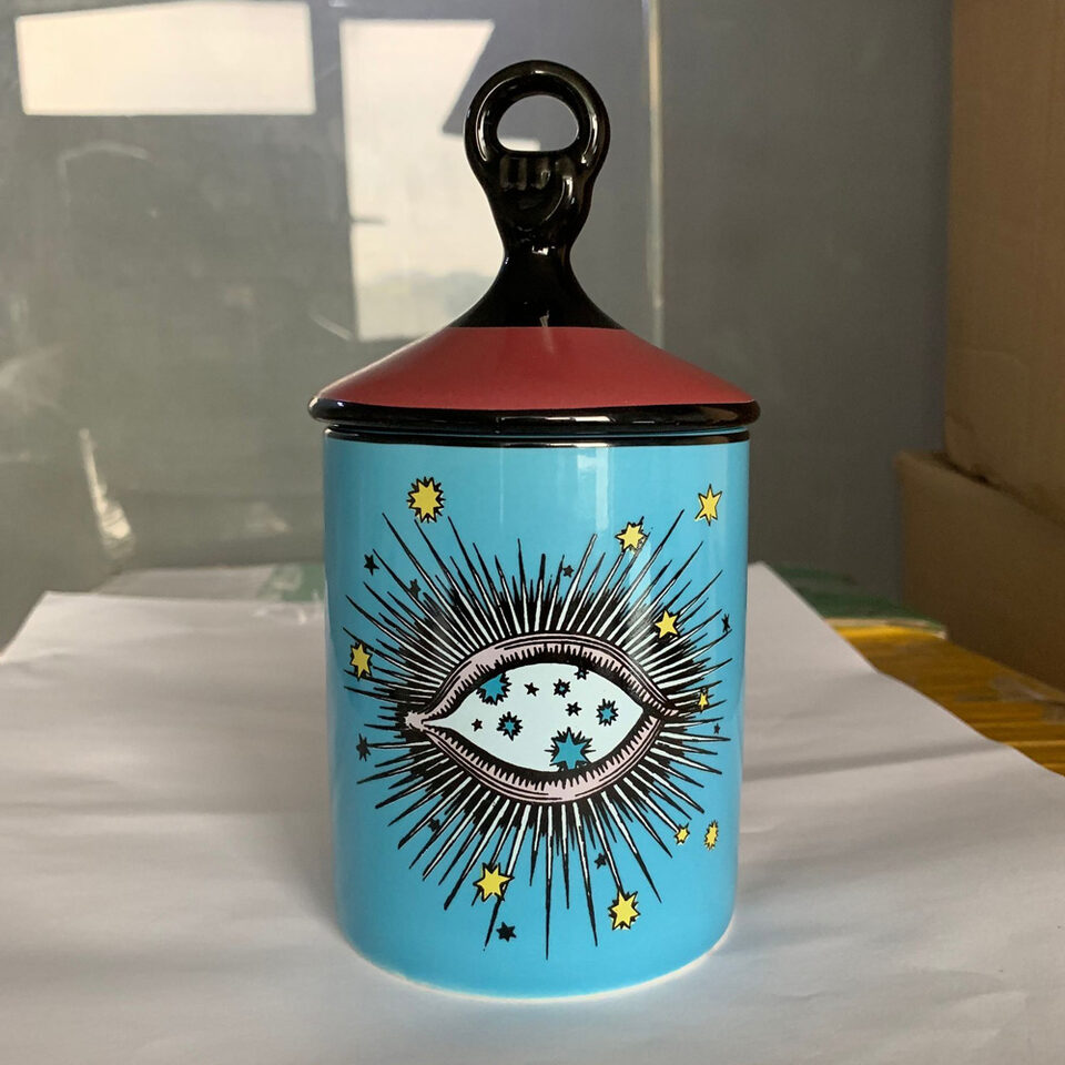 Big Eyes Aromatherapy Candle Holder Cup Jar Storage