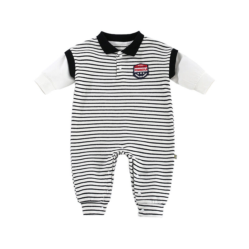 Baby Onesies Striped Male Newborn Clothes Autumn