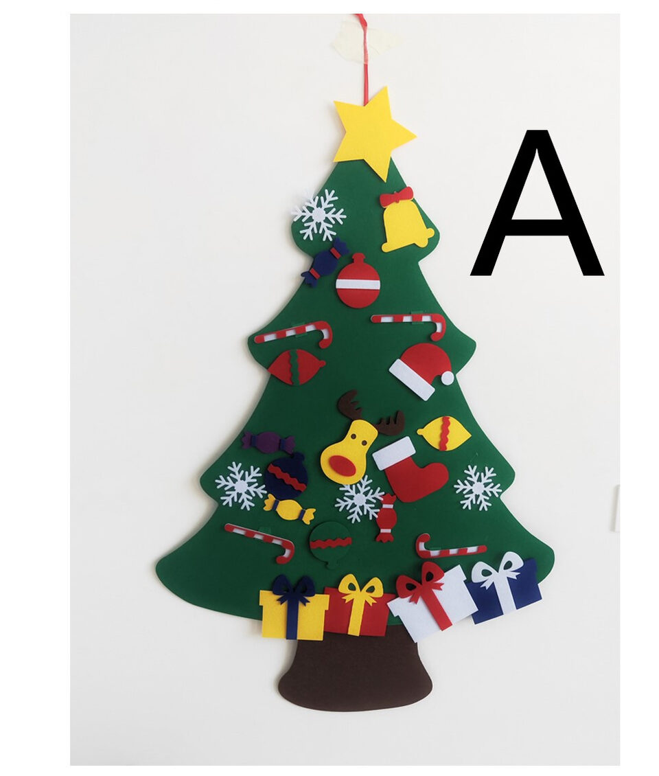 DIY Felt Christmas Tree With Three-dimensional