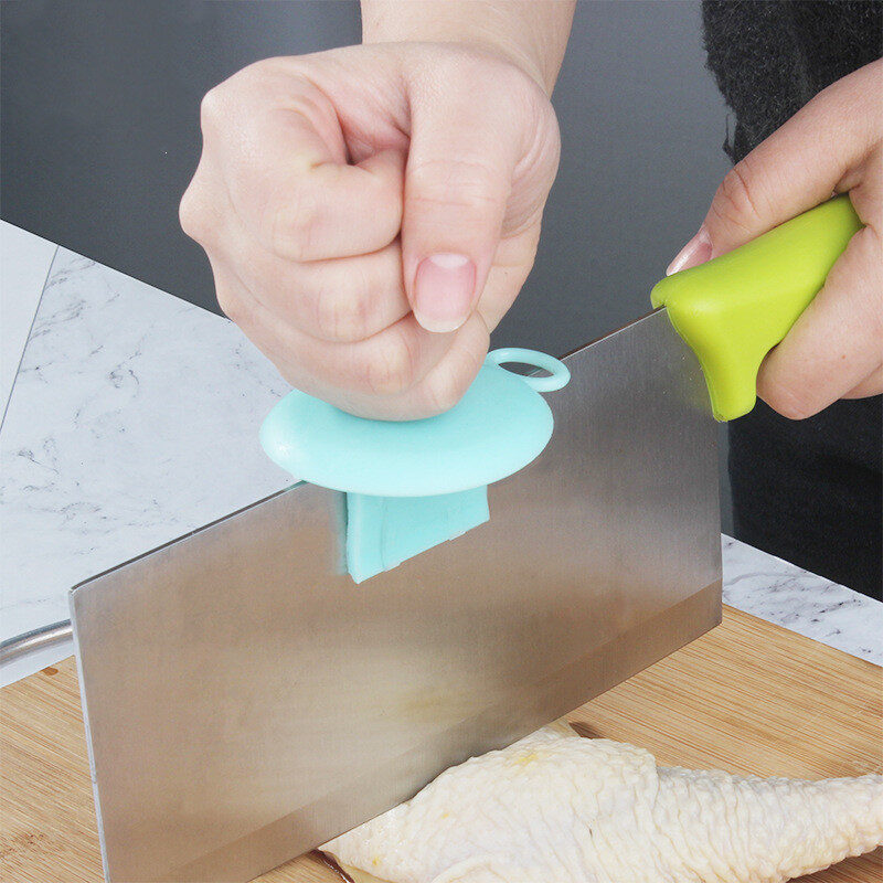 Knife Cap Meat Cutting Aid Holder Kitchen Gadgets