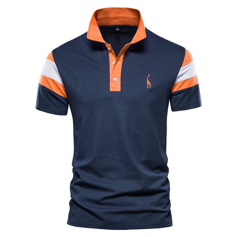 Men's Casual POLO Shirts Slim Short-sleeved T-shirts