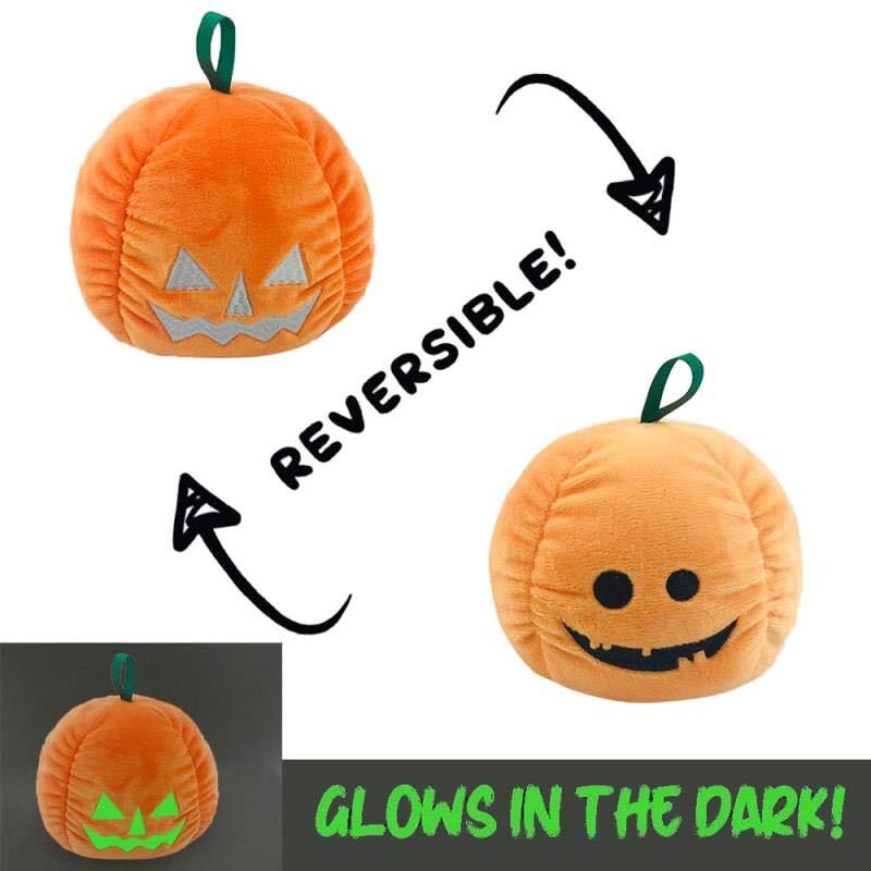 Halloween Luminous Plush Toys Creative Cute Reversible Ghost