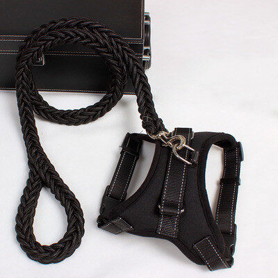 New Nylon Medium Large Dog Harness Collar K9