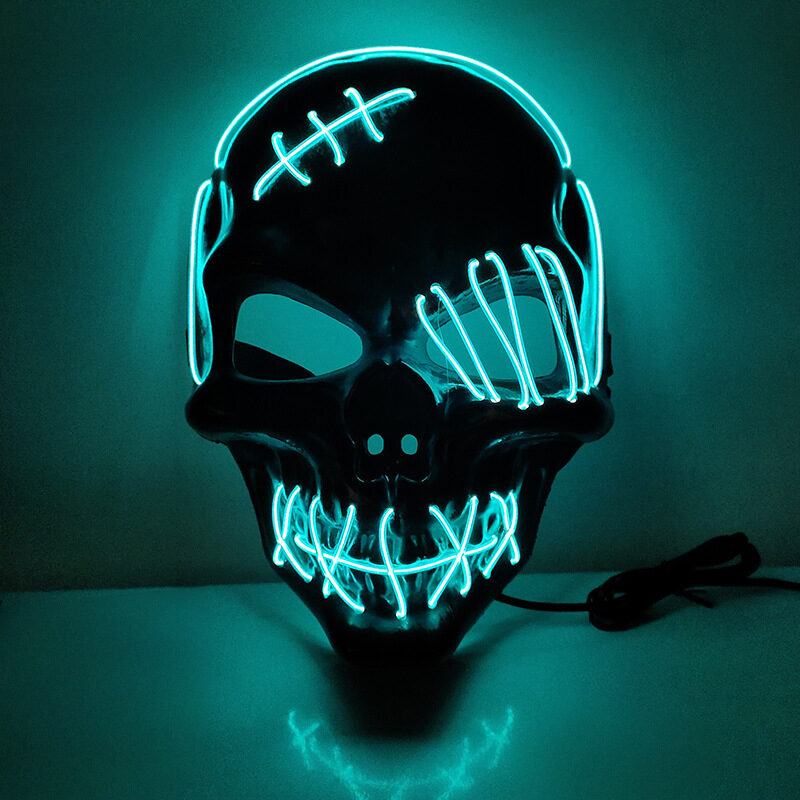 Scar One-eyed Pirate Mask Bloody Horror Cold Light