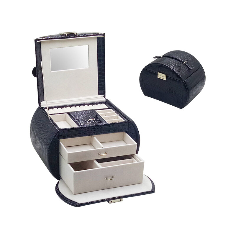 Leather Jewelry Storage Drawer High-end Box