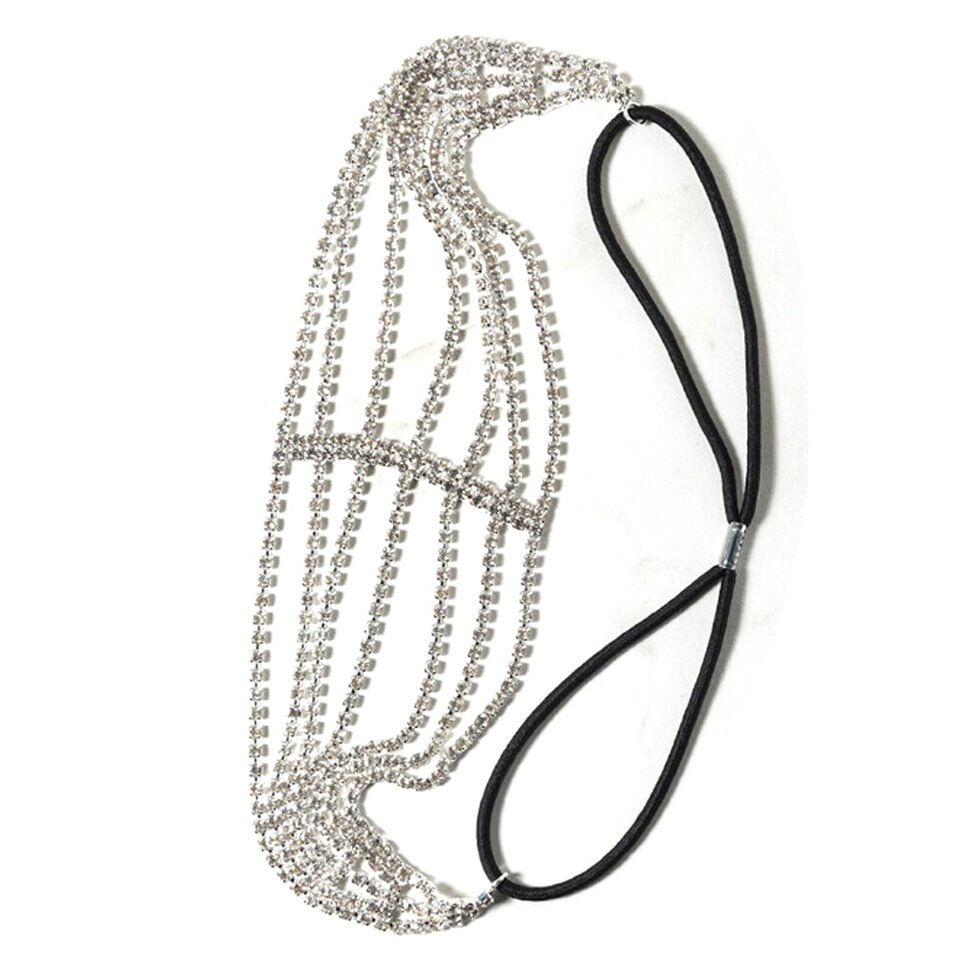 Flash Diamond Rhinestone Elastic Headband Hair Accessories Five