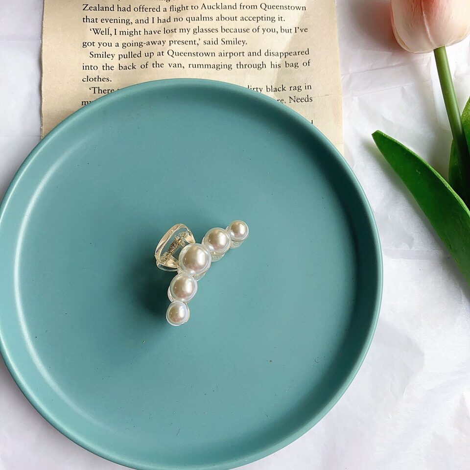 Pearl Hairpin Side Clip Size Hair Headwear
