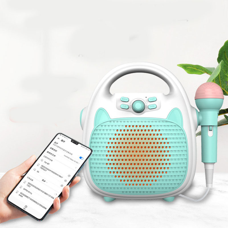 Bluetooth Kids Karaoke Machine Speaker Microphones Rechargeable Portable