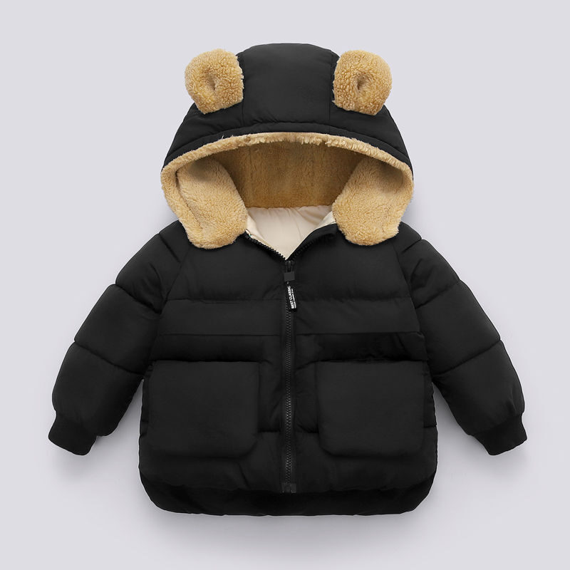 Children S Autumn And Winter Short Thick Hooded