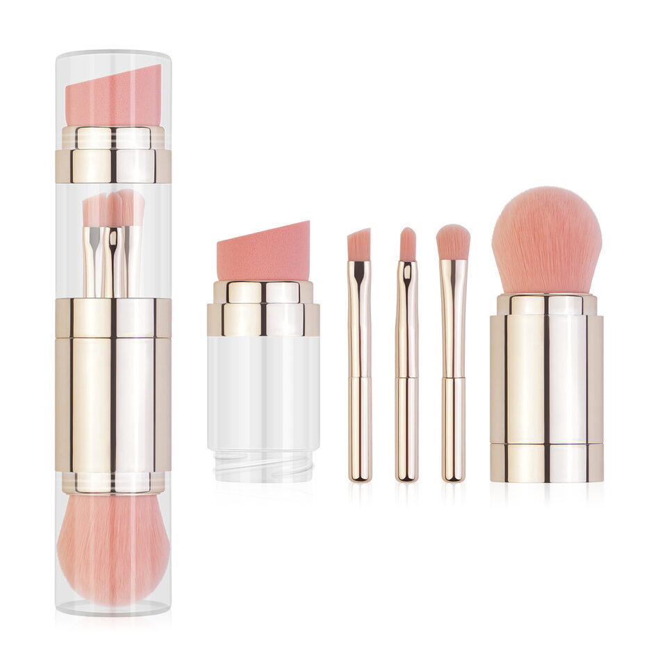 5-in-1 Makeup Brushes Multifunctional Portable Foundation Eyeshadow Puff