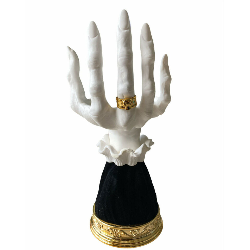 Halloween Palm Tray Candle Holder Witch Decoration Home