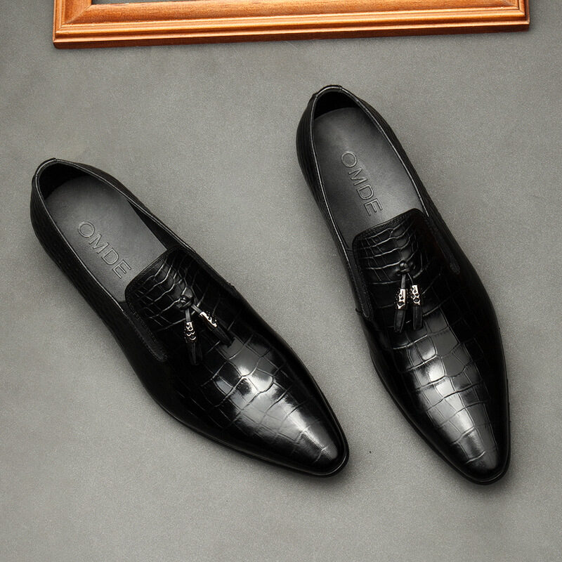 Formal Men Business Dress Pointed Toe Shoes Genuine