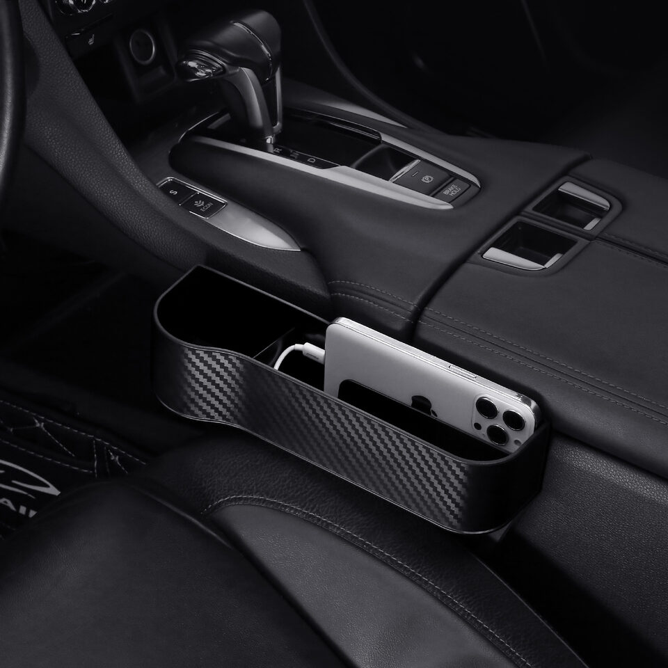 Car Organizer Seat Gap Storage Box PU Case