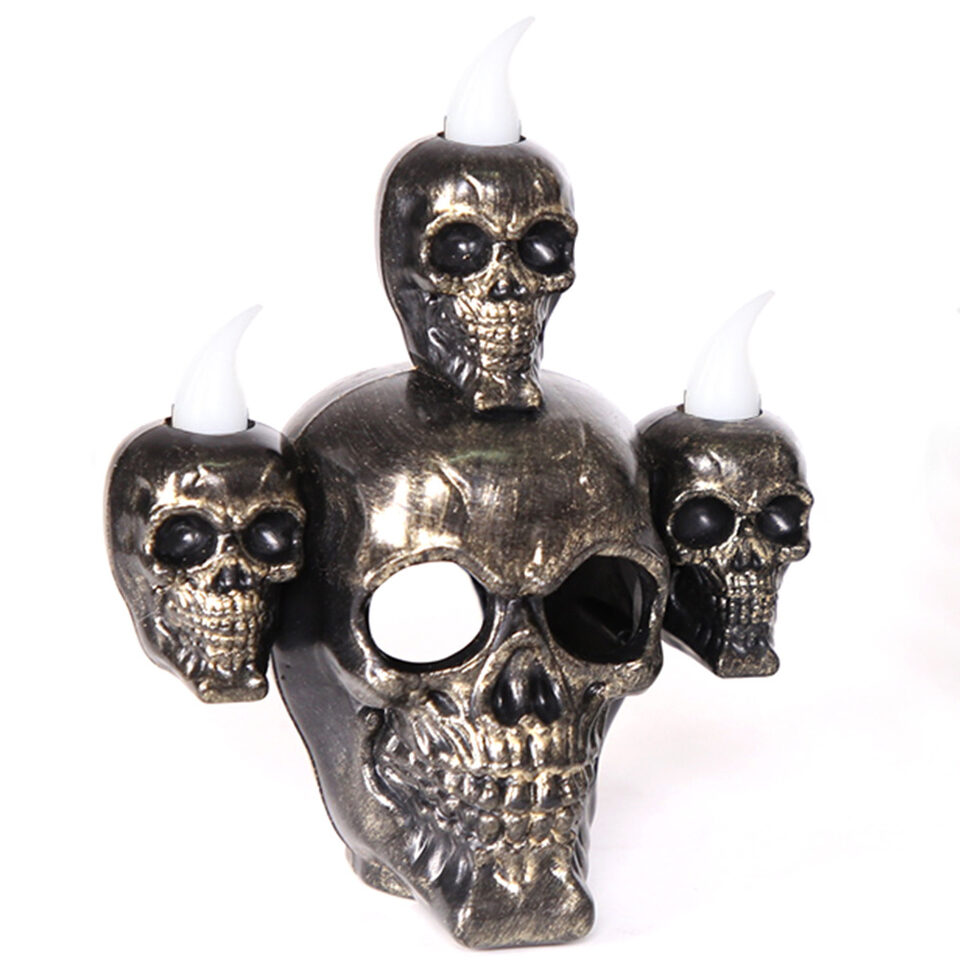 New Halloween Decoration Skull With Lights Ornaments