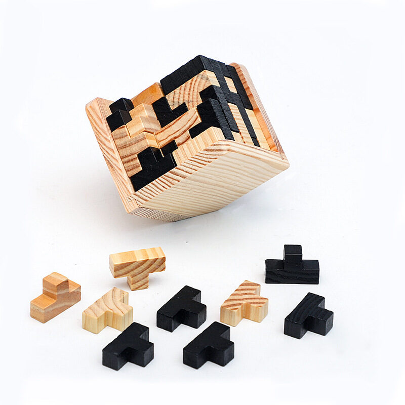 Wooden Puzzle Kongming Lock Luban Toys