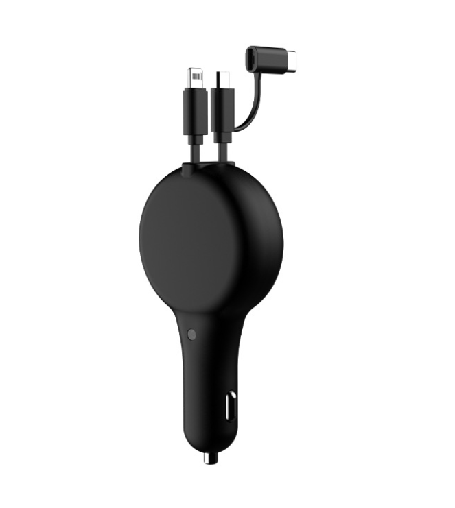 Retractable Car Charger Fast Charge Flash One