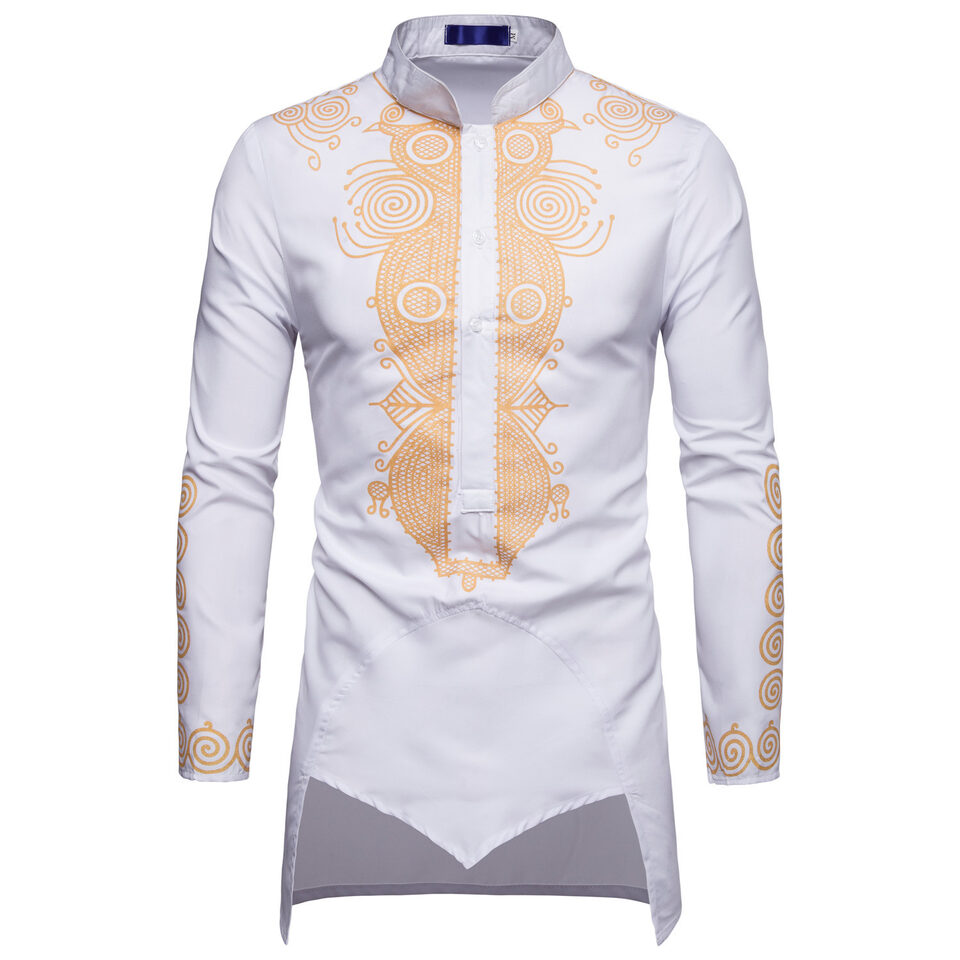 Men Fashion Africa Clothing Long Pullovers African Dress