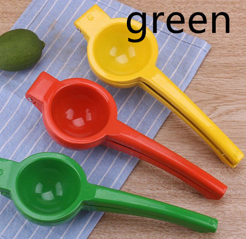 Kitchen Gadgets Colored Handle Manual Lemon Press Plastic