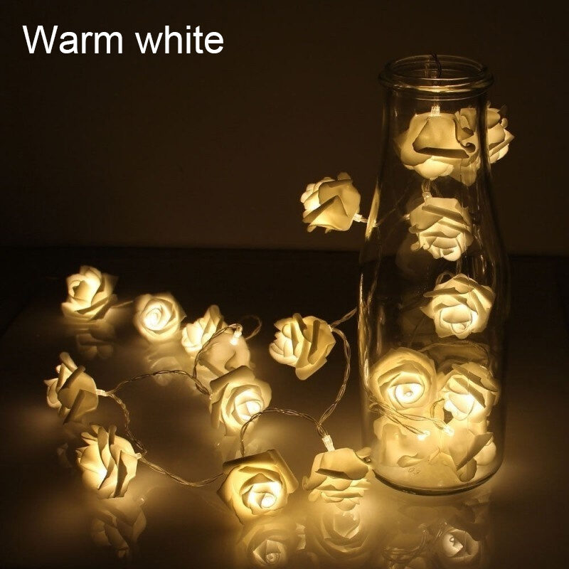 Lights Battery Powered Romantic Floral Lamp Wedding Valentines