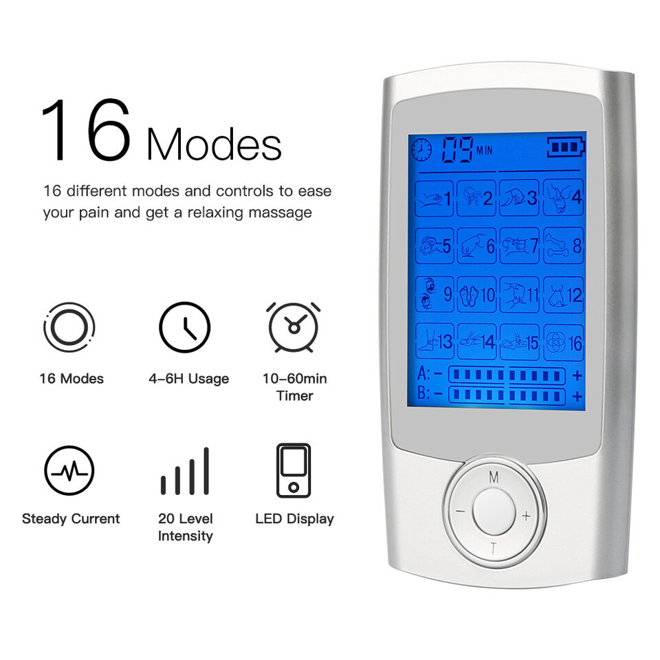 Digital Physiotherapy TENS Machine EMS Unit 16Mode Pulse