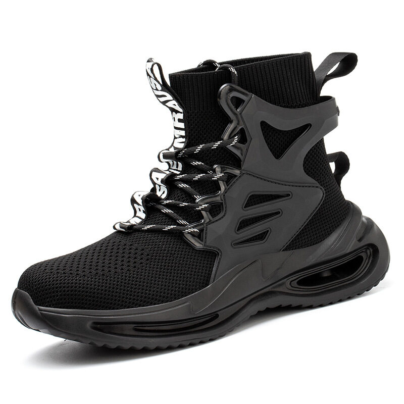 Flying Woven Breathable Protective Safety Shoes Large Size