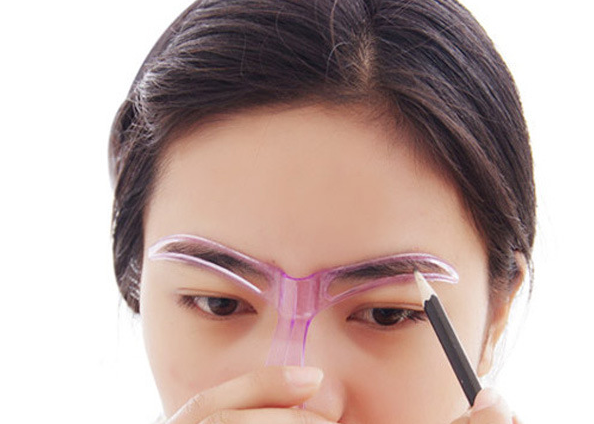 1pc Eyeliner Special Stencil Makeup Camb For Eyebrow