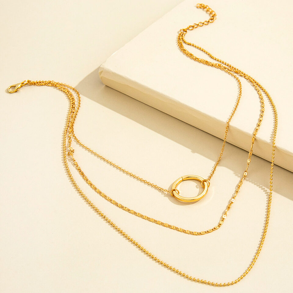 Circle Necklace Clavicle Chain Women