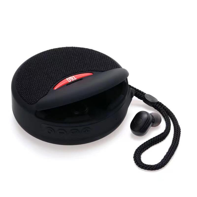 Outdoor Portable Headset Bluetooth Speaker Integrated Wireless 3D