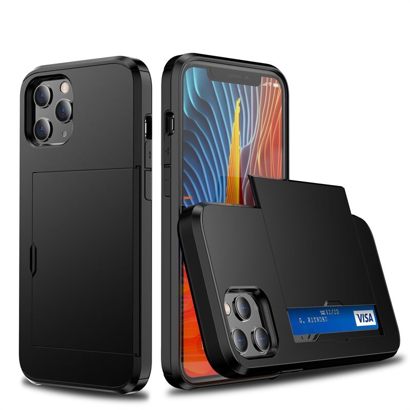 Mobile Phone Case Sliding Cover Card Two-in-one Anti-drop