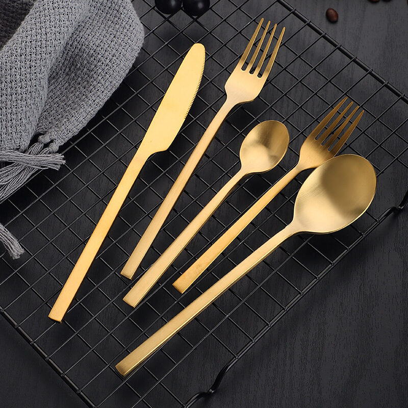 Stainless Steel Cutlery Set Matte Thickened