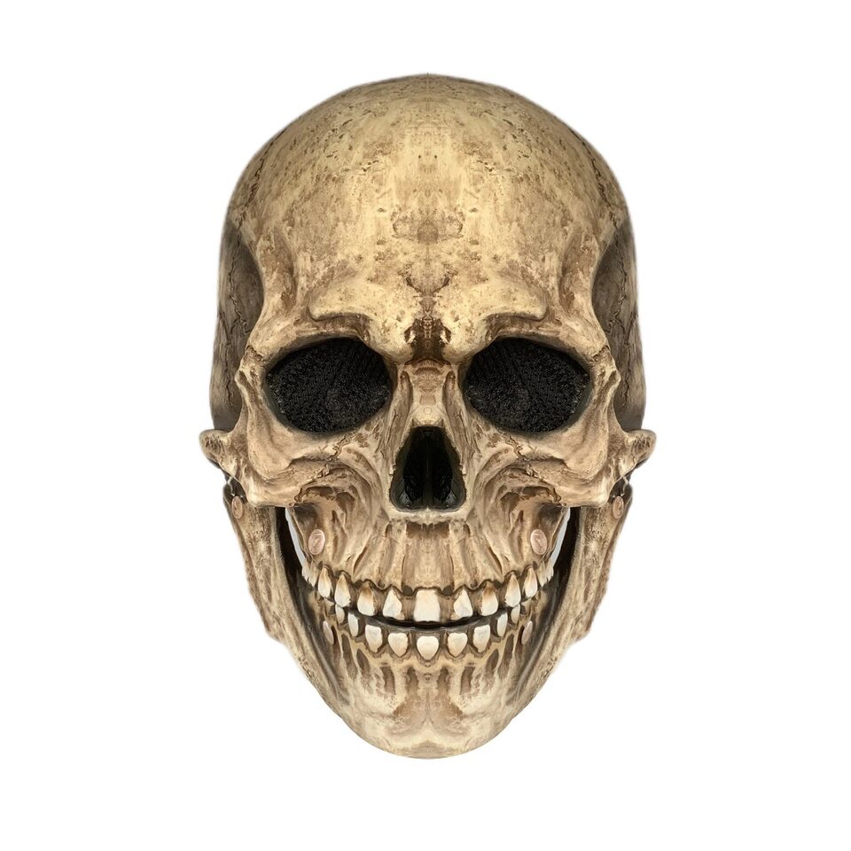 Halloween Movable Mouth Skull Mask Helmet Full Head