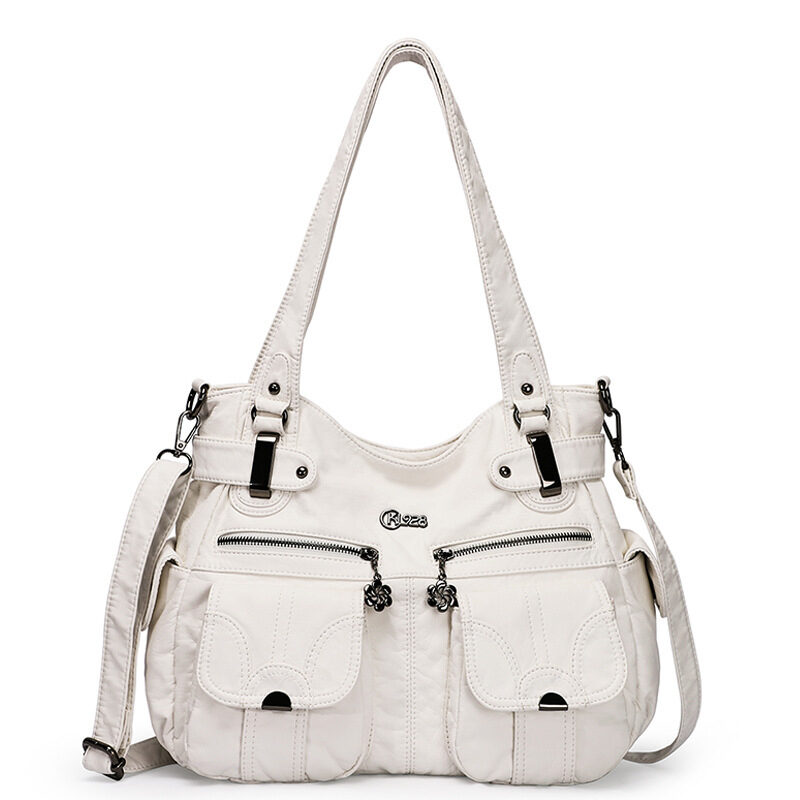 Fashion Ladies Soft Leather Portable Messenger Bag Crossbody