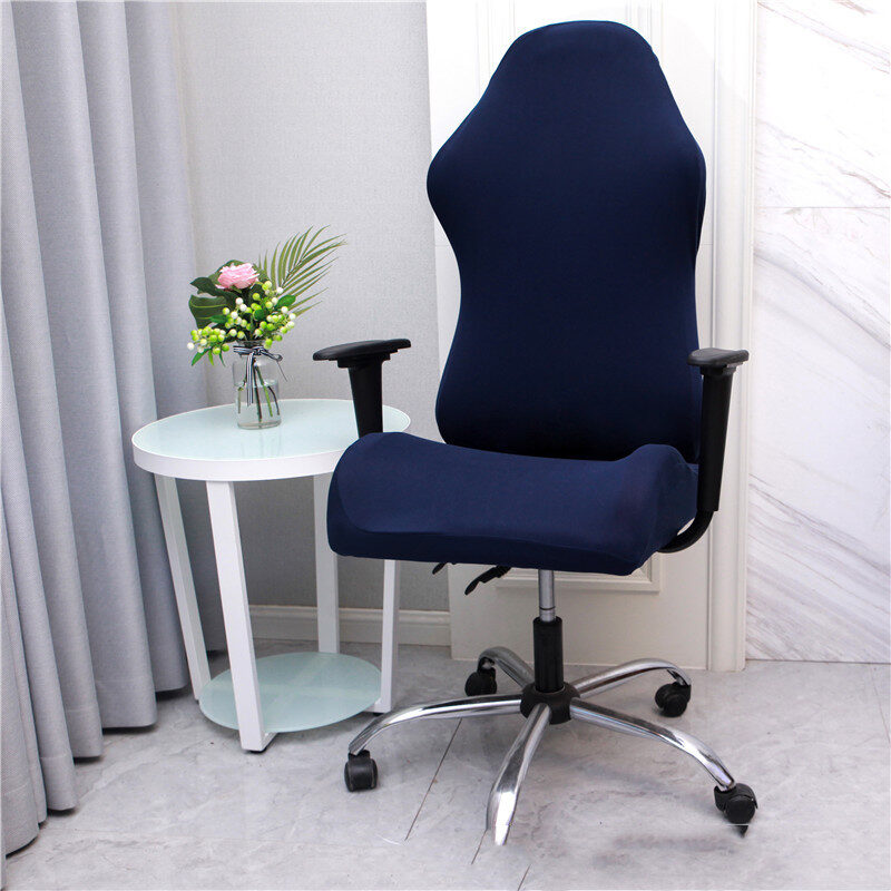 Stretch Fabric Gaming Chair Cover Armrest Swivel Seat