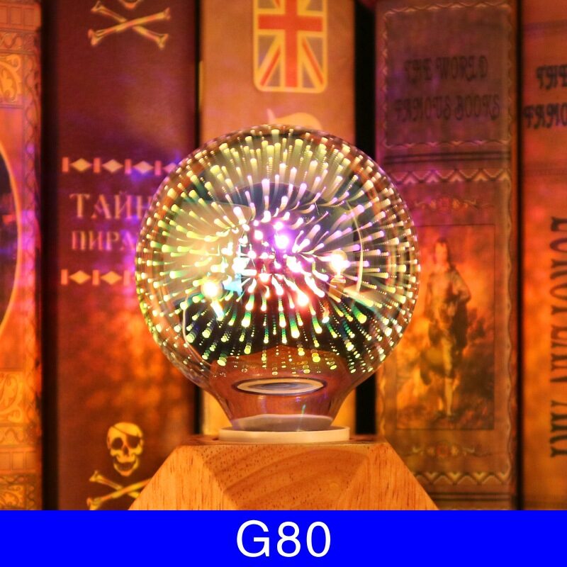 3D Fireworks Decorative Light Bulb Christmas Lights Home