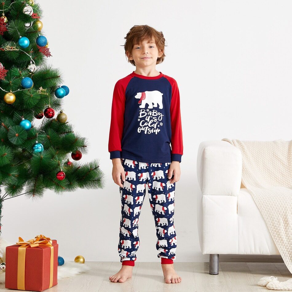 New Christmas Elements Printed Parent-Child Wear Set Family