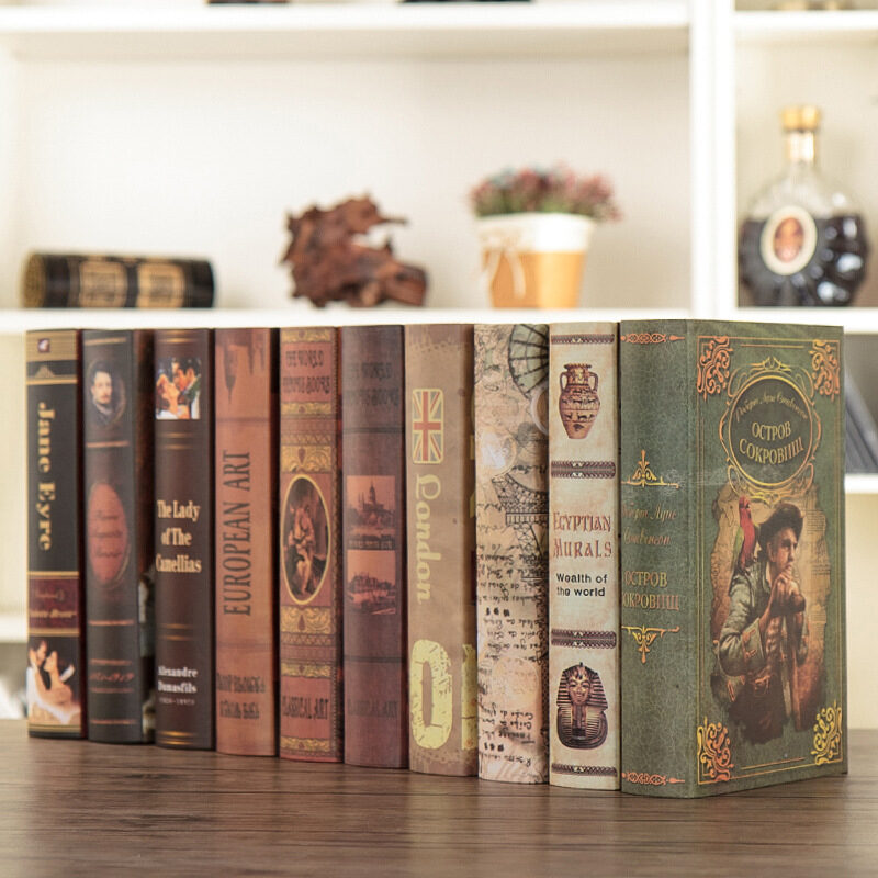 Retro Make Old Decorations Fake Books Decorate Ornaments