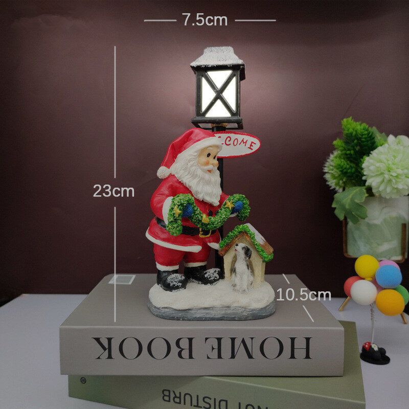 Christmas Gifts Resin Snowman Night Light Decoration Crafts