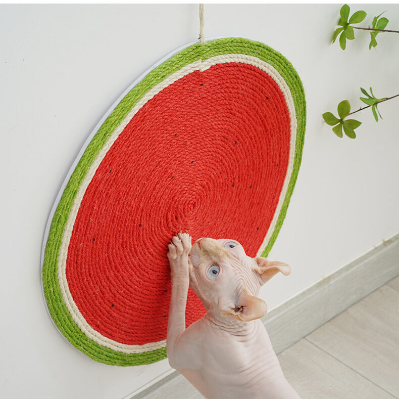 Cat Supplies Watermelon Linen Mat Daily Necessities Sisal