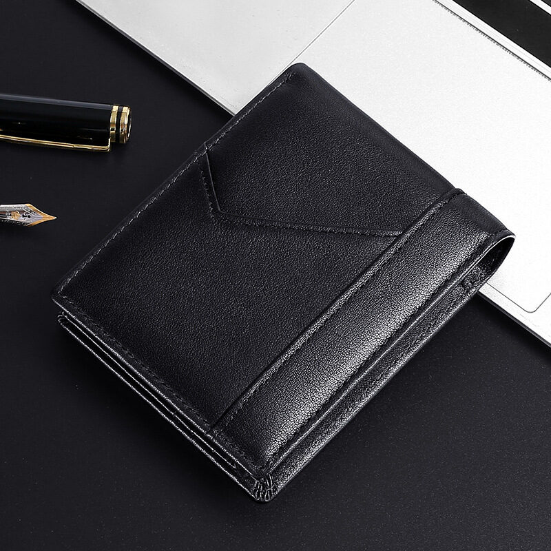Anti-magnetic Theft Brush Retro Oil Leather Wallet Smooth